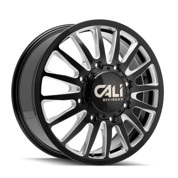 SUMMIT DUALLY FRONT (9110) GLOSS BLACK MILLED