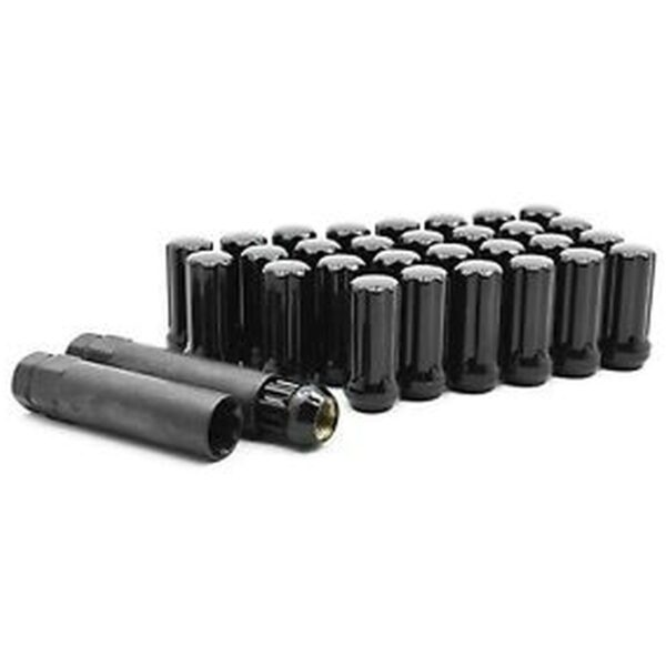 Camburg Engineering 9/16-18 8-Lug Spline Wheel Lug Kit (Black) CAM-010038