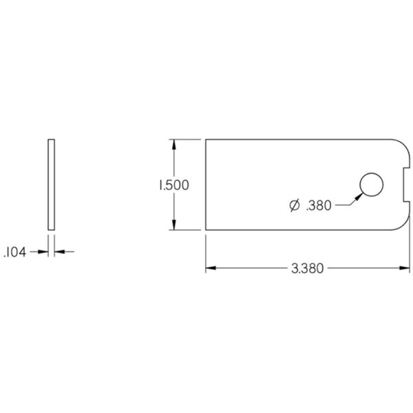 Camburg Engineering Black Fender Washer (10 Pack) CAM-040073