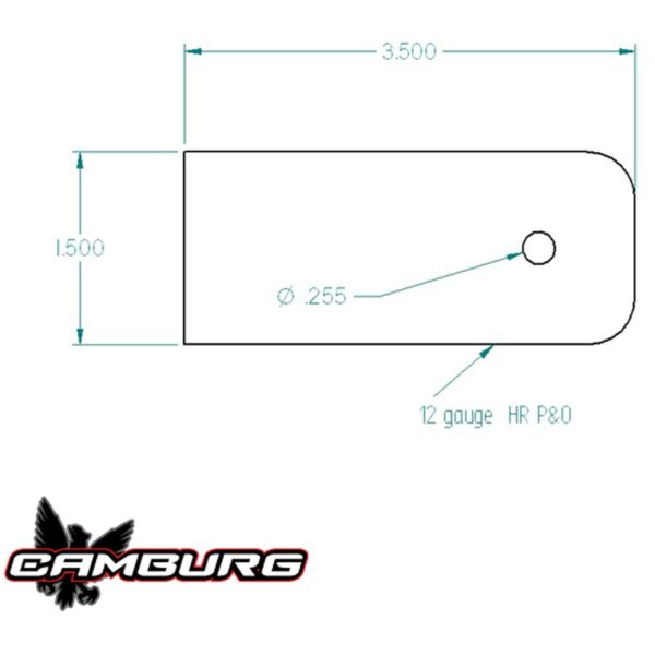 Camburg Engineering Black Fender Washer (10 Pack) CAM-040073