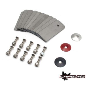Camburg Engineering Red Fender Washer (10 Pack) (Aluminum Washer, Bolt, Body Clip, 1/8" Tab) CAM-040074