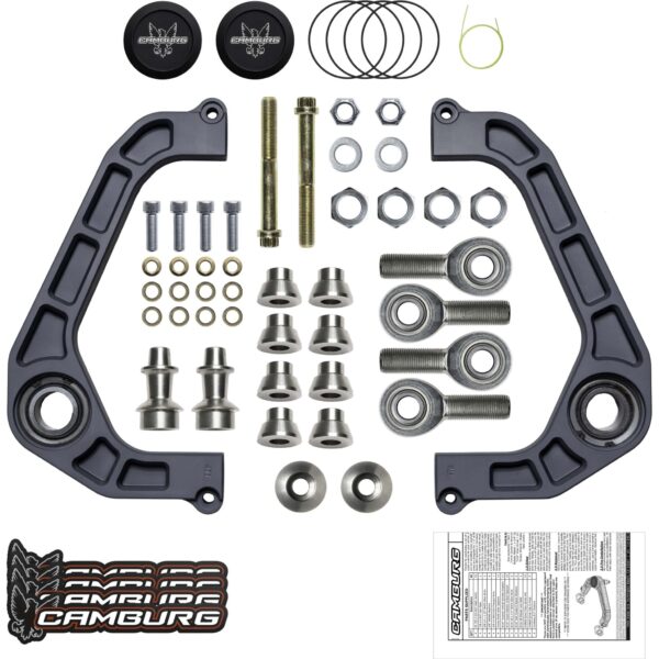 Camburg Engineering 2WD/4WD 2021-2024 Ford F-150 Excludes Raptor Gray KINETIK Series Control Arm Kit CAM-110211-GRY