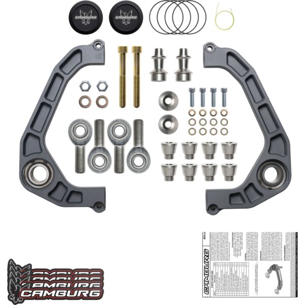 Camburg Engineering 2WD/4WD 2004-2020 Ford F-150 Excludes Raptor Gray KINETIK Series Control Arm Kit CAM-110230-GRY