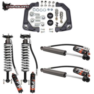 Camburg Engineering 2WD/4WD 2019-2024 Chevrolet Silverado 1500 | GMC Sierra 1500 Excludes Trail Boss/AT4 FOX 2.5 Elite DSC KINETIK Series Lift Kit CAM-210088-K