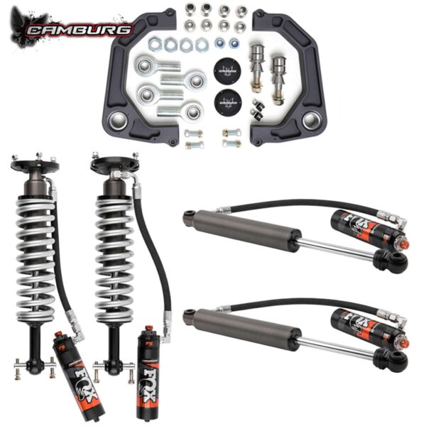 Camburg Engineering 2WD/4WD 2019-2024 Chevrolet Silverado 1500 | GMC Sierra 1500 Excludes Trail Boss/AT4 FOX 2.5 Elite DSC KINETIK Series Lift Kit CAM-210088-K