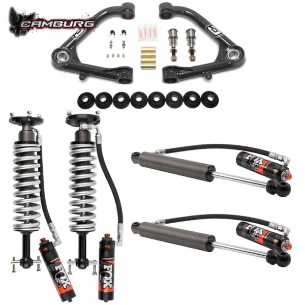 Camburg Engineering 2WD/4WD 2019-2024 Chevrolet Silverado 1500 | GMC Sierra 1500 Excludes Trail Boss/AT4 FOX 2.5 Elite DSC Lift Kit CAM-210088-U