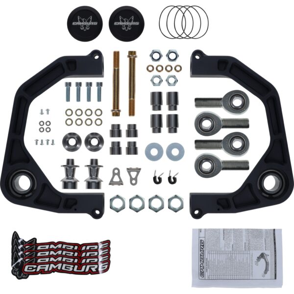 Camburg Engineering 2025 4Runner | 2022-2025 LX600 | 2024-2025 Tacoma | 2024-2025 Land Cruiser 300 | 2024-2025 GX550 Gray KINETIK Series Uniball Control Arm Kit CAM-310194-GRY