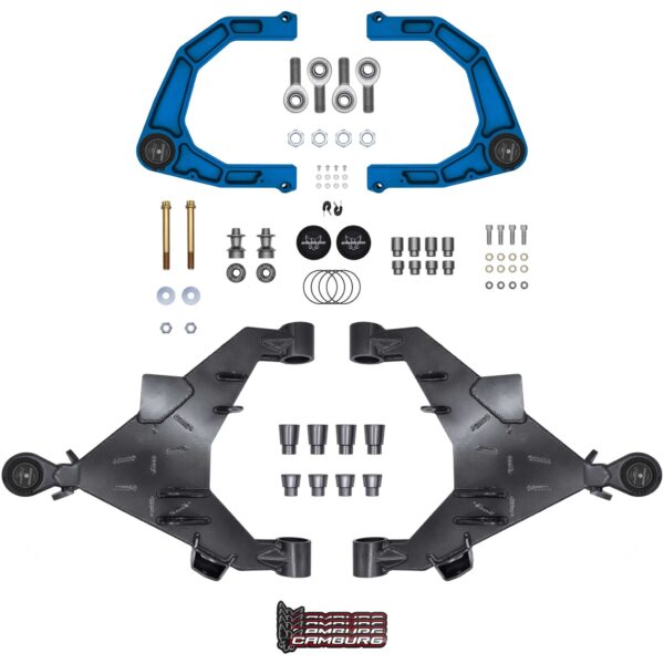 Camburg Engineering 2WD/4WD 2022-2024 Toyota Tundra Blue KINETIK Uniball Trail Series Long Travel Kit CAM-310217-K-BLU