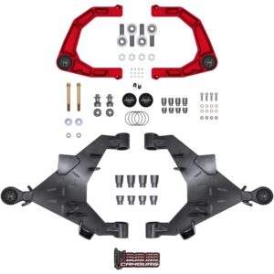 Camburg Engineering 2WD/4WD 2022-2024 Toyota Tundra Red KINETIK Uniball Trail Series Long Travel Kit CAM-310217-K-RED