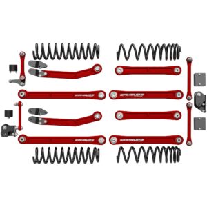 Camburg Engineering 2018-2025 Jeep Wrangler JL 2.0L | 3.6L KINETIK Series Extreme Performance System CAM-610018-RED