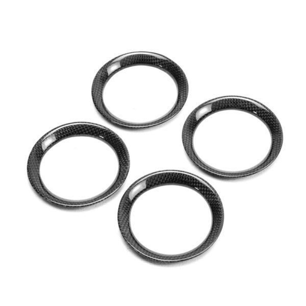 Seibon Carbon, CFI0910NSGTR-D, Carbon fiber interior trim set (6 pcs) for 2009-2014 Nissan GTR Pieces include: mirror control panel cover (1), navigator cover (1), air vents cover (4)