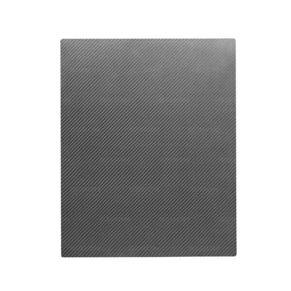 Seibon Carbon, CFSHEET04, Single-layer carbon fiber pressed sheet, 3k, 2x2 twill weave, matte finish, 15 3/4" x 19 1/2"/400mm x 500mm, 0016"/04mm thickness, machine pressed