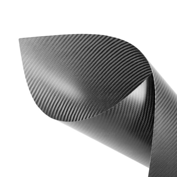Seibon Carbon, CFSHEET04, Single-layer carbon fiber pressed sheet, 3k, 2x2 twill weave, matte finish, 15 3/4" x 19 1/2"/400mm x 500mm, 0016"/04mm thickness, machine pressed