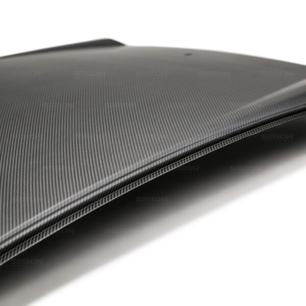 Seibon Carbon, CR17HDCVR-DRY, Dry carbon roof replacement for 2017-2020 Honda Civic Type R *All Dry Carbon Products Are Matte Finish