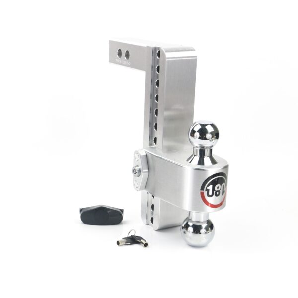 180 Hitch Chrome Ball 10" Drop Hitch with 2" Shank