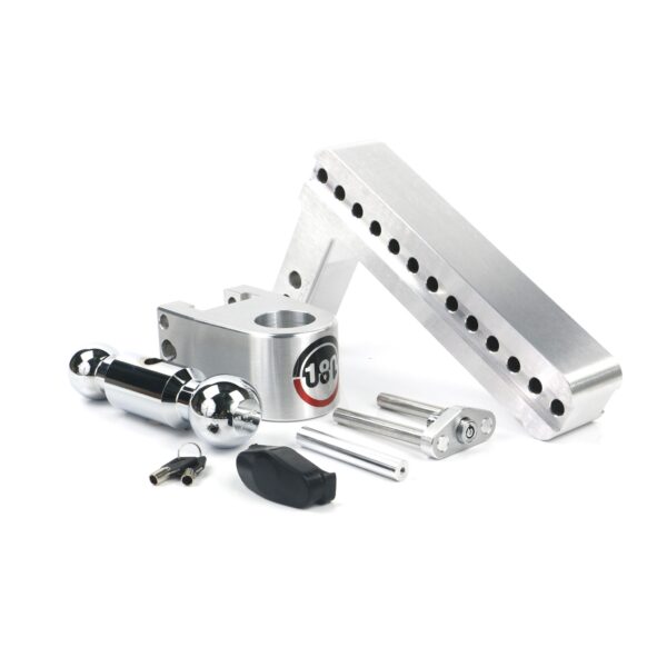 180 Hitch Chrome Ball 10" Drop Hitch with 2" Shank