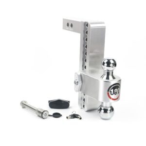 180 Hitch Chrome Ball 10" Drop Hitch with 2" Shank- Keyed Alike WS05 Included