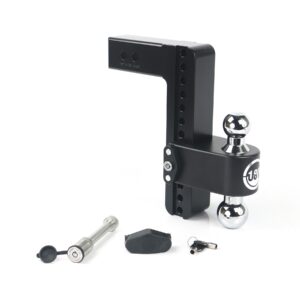 180 Hitch Chrome 10" Drop Hitch with 2.5" Shank w/ Keyed Alike WS05