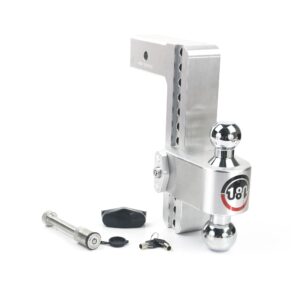 180 Hitch Chrome Ball 10" Drop Hitch with 2.5" Shank Keyed Alike WS05 Included