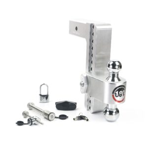 180 Hitch Chrome Ball 10" Drop Hitch with 2.5" Shank Keyed Alike WS05, WS11, WS12 Included
