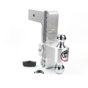 180 Hitch Chrome Ball 10" Drop Hitch with 3" Shank