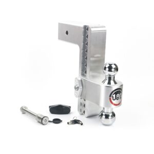 180 Hitch Chrome Ball 10" Drop Hitch with 3" Shank- Keyed Alike WS05 Included