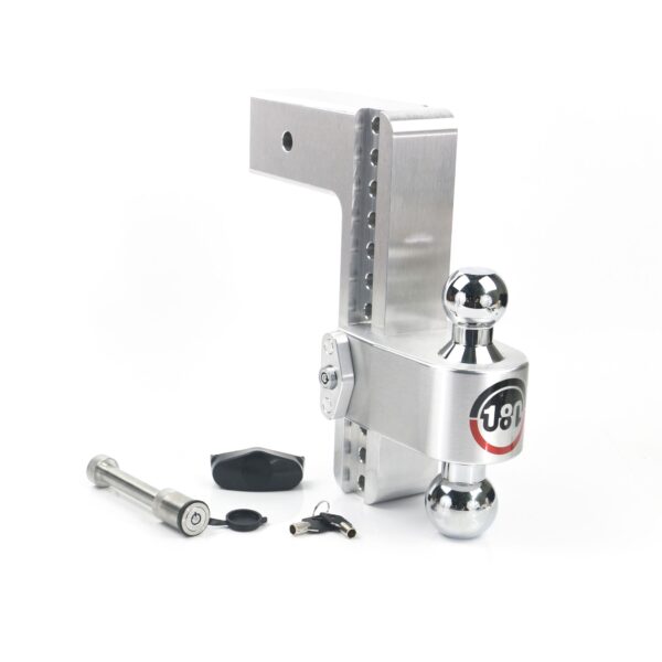 180 Hitch Chrome Ball 10" Drop Hitch with 3" Shank- Keyed Alike WS05 Included