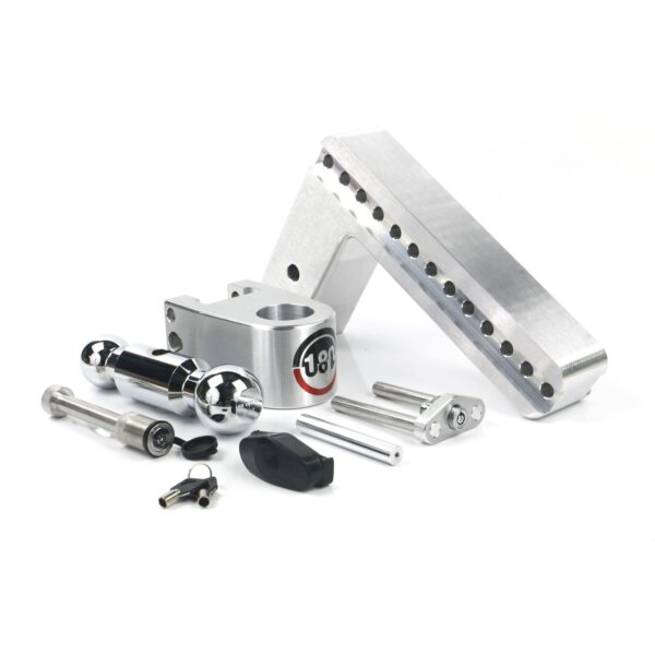 180 Hitch Chrome Ball 10" Drop Hitch with 3" Shank- Keyed Alike WS05 Included