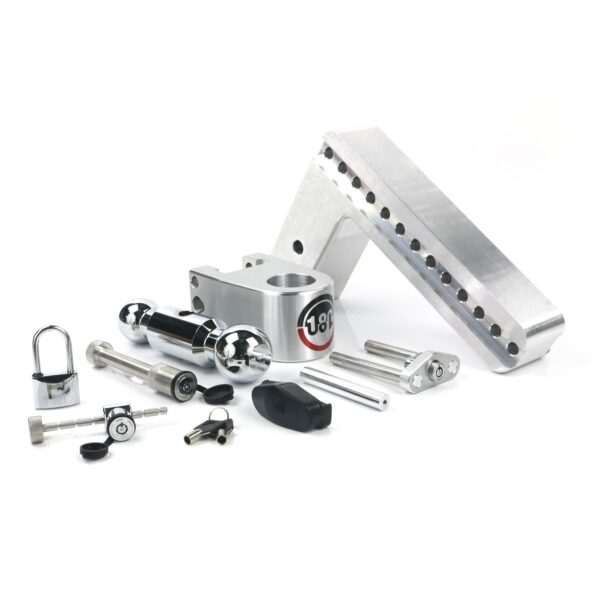 180 Hitch Chrome Ball 10" Drop Hitch with 3" Shank- Keyed Alike WS05, WS11, WS12 Included