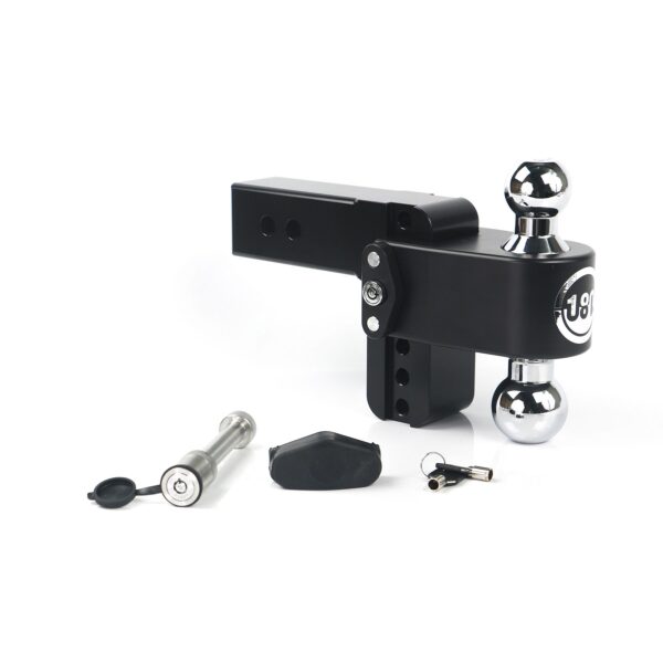 180 Hitch Chrome Cerakoted 4" Drop Hitch with 2.5" Shank w/ Keyed Alike WS05