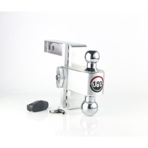 180 Hitch Chrome Ball 6" Drop Hitch with 2" Shank