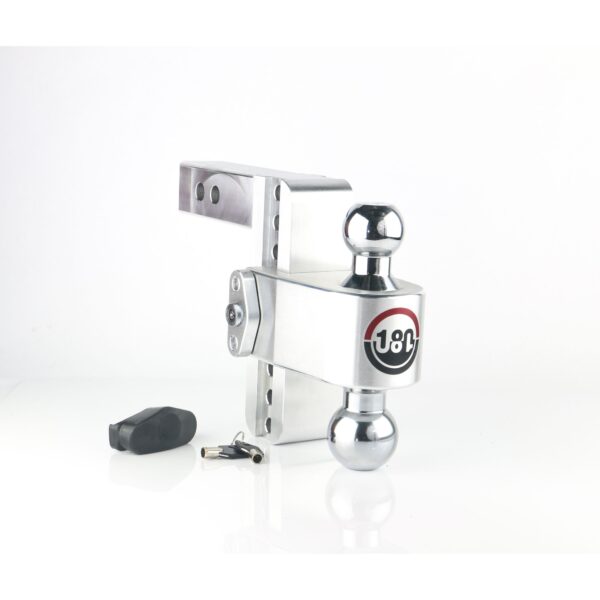 180 Hitch Chrome Ball 6" Drop Hitch with 2" Shank