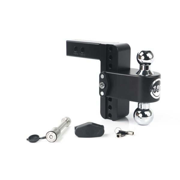 180 Hitch Chrome Cerakoted 6" Drop Hitch with 2" Shank w/ Keyed Alike WS05