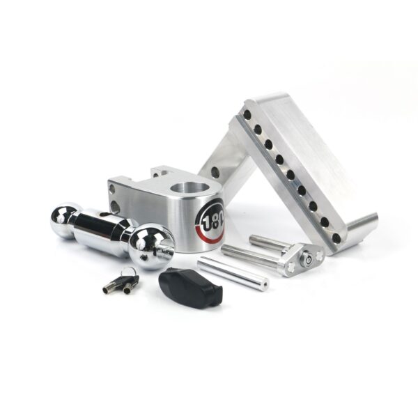 180 Hitch Chrome Ball 6" Drop Hitch with 2" Shank
