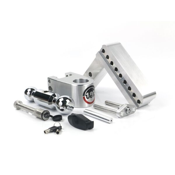 180 Hitch Chrome Ball 6" Drop Hitch with 2" Shank Keyed Alike WS05 Included