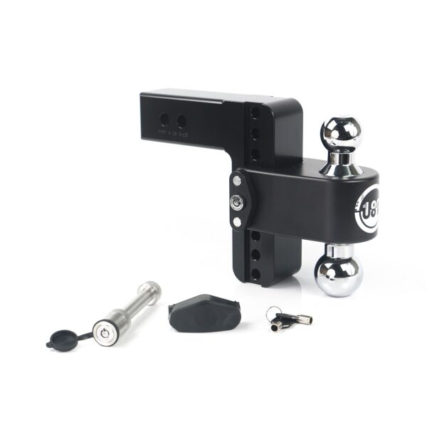 180 Hitch Chrome Cerakoted 6" Drop Hitch with 2.5" Shank w/ Keyed Alike WS05