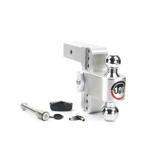 180 Hitch Chrome  Ball 6" Drop Hitch with 2.5" Shank Keyed Alike WS05 Included