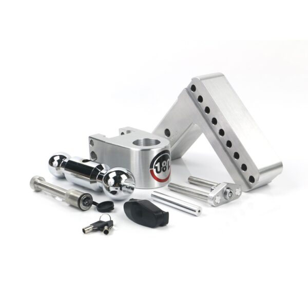 180 Hitch Chrome  Ball 6" Drop Hitch with 2.5" Shank Keyed Alike WS05 Included