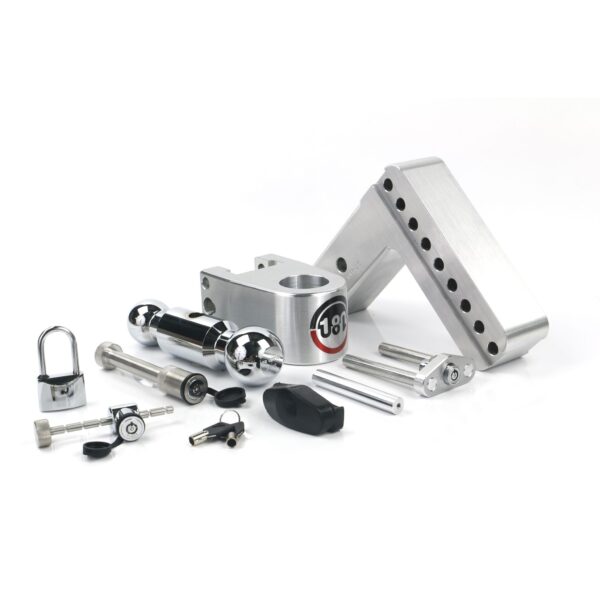 180 Hitch Chrome  Ball 6" Drop Hitch with 2.5" Shank Keyed Alike WS05, WS11, WS12 Included