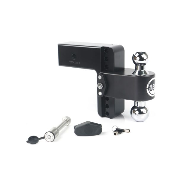 180 Hitch Chrome 6" Drop Hitch with 3" Shank w/ Keyed Alike WS05