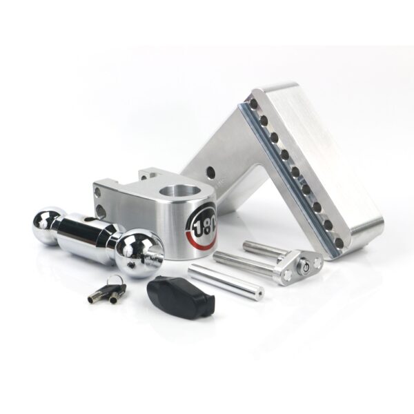 180 Hitch Chrome Ball 6" Drop Hitch with 3" Shank