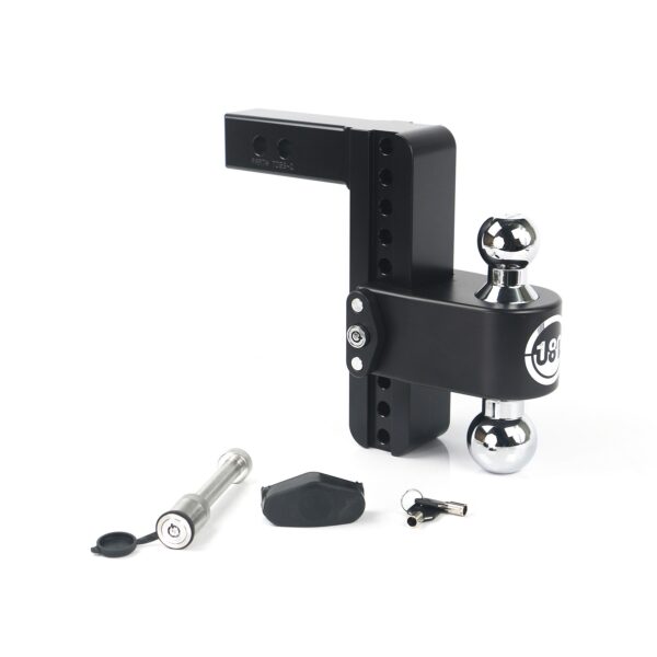 180 Hitch Chrome 8" Drop Hitch with 2" Shank w/ Keyed Alike WS05