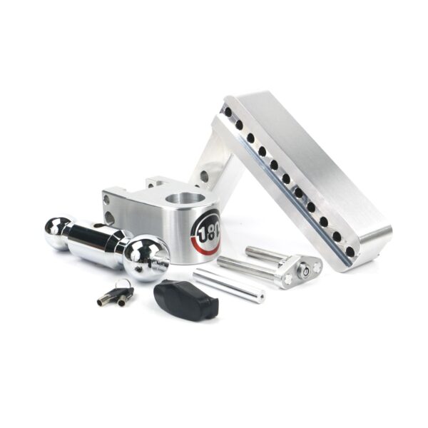 180 Hitch Chrome Ball 8" Drop Hitch with 2" Shank