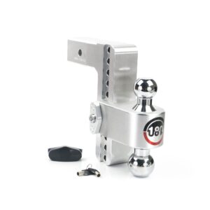 180 Hitch Chrome Ball 8" Drop Hitch with 2.5" Shank