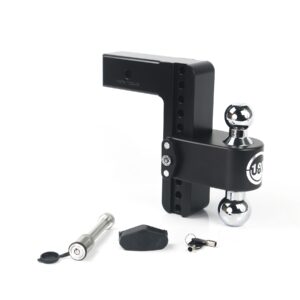 180 Hitch Chrome 8" Drop Hitch with 2.5" Shank w/ Keyed Alike WS05