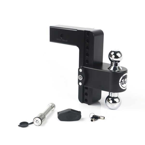 180 Hitch Chrome 8" Drop Hitch with 2.5" Shank w/ Keyed Alike WS05