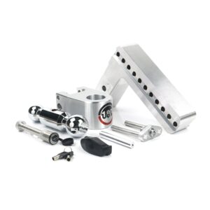 180 Hitch Chrome Ball 8" Drop Hitch with 2.5" Shank Keyed Alike WS05 Included