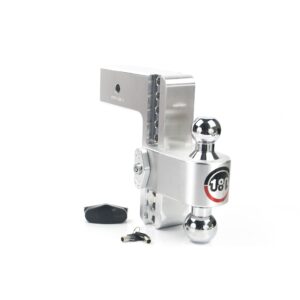 180 Hitch Chrome Ball 8" Drop Hitch with 3" Shank