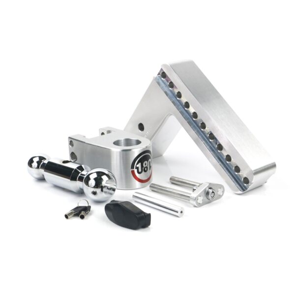 180 Hitch Chrome Ball 8" Drop Hitch with 3" Shank