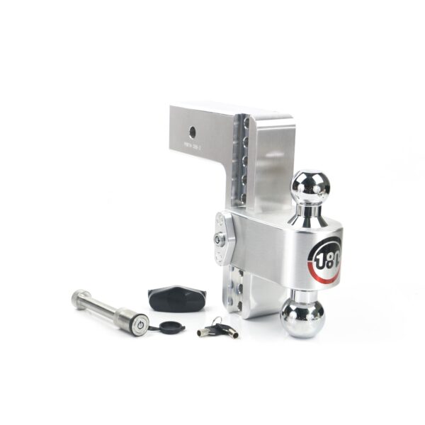 180 Hitch Chrome Ball 8" Drop Hitch with 3" Shank Keyed Alike WS05 Included